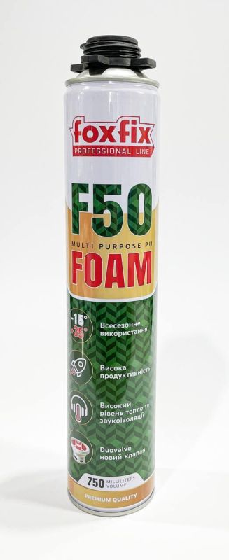 Піна монтажна Profi/Ручна FoxFix F50-750мл (700г) (Turkey)