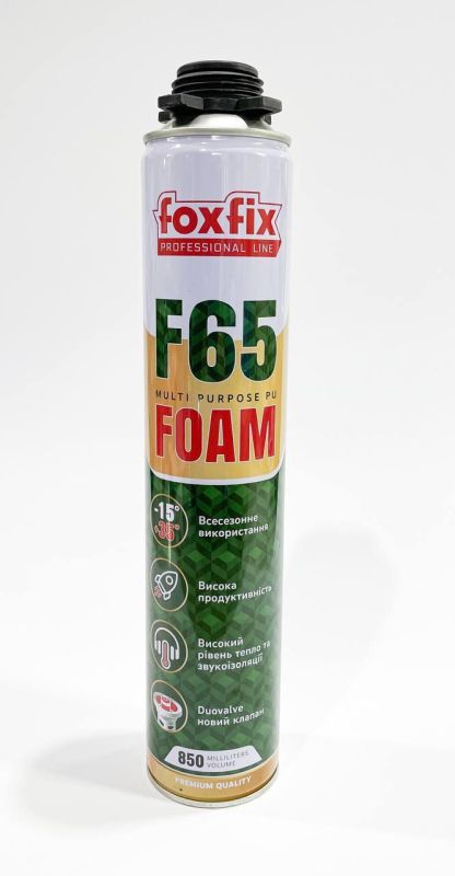 Піна монтажна ручна FoxFix F65-750мл (700г) (Turkey)