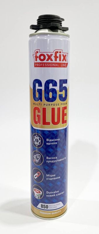Піна-клей ручна FoxFix G65-850мл (900г) (Turkey)