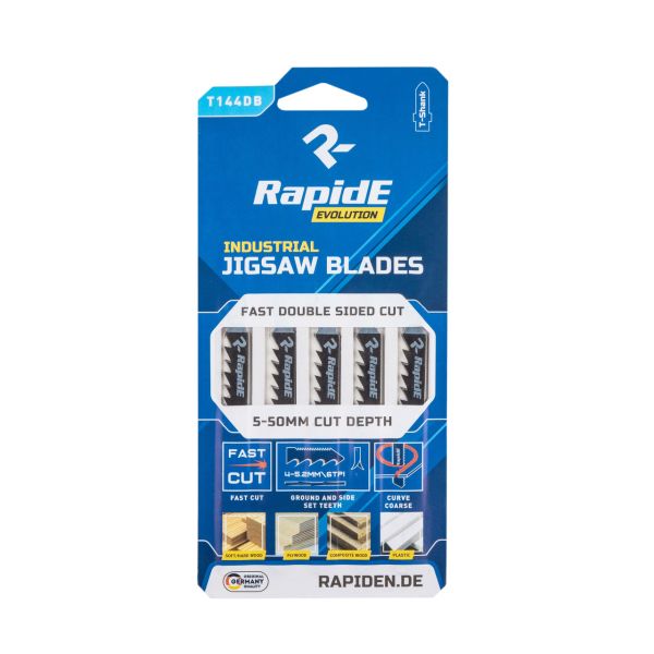 Полотно пильное для лобзика T144DB Rapide (Germany) 5 штук