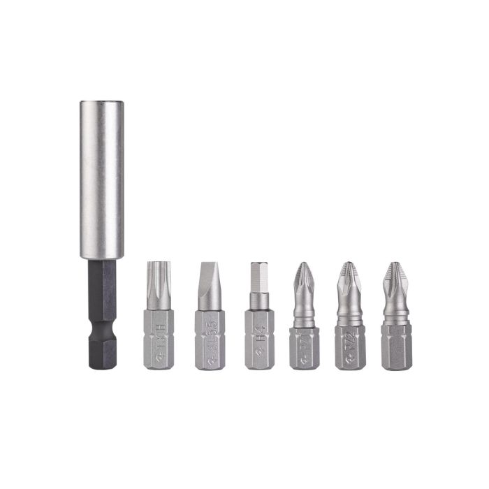 Набір біт RapidE 6-біт магнітний біт-тримач (PH2, PZ2, PZ1, H4, SL5.5, T30 60mm біт-тримач)