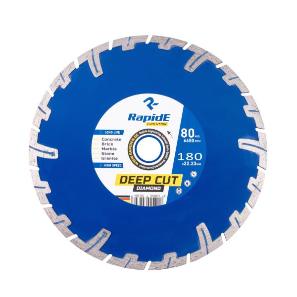 Алмазный Диск 180x22.23 Deep Cut (глубокий рез) Rapide EVOLUTION БЕТОН