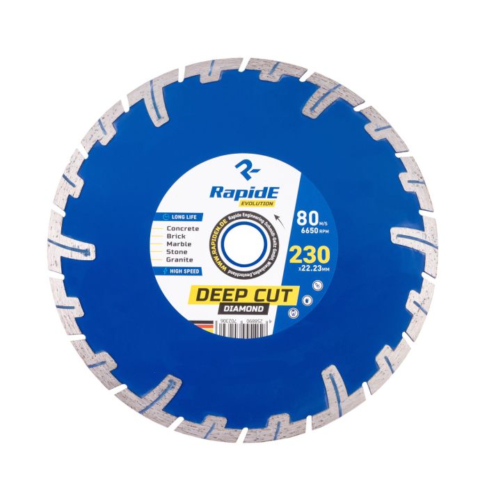 Алмазный Диск 230x22.23 Deep Cut (глубокий рез) Rapide EVOLUTION БЕТОН