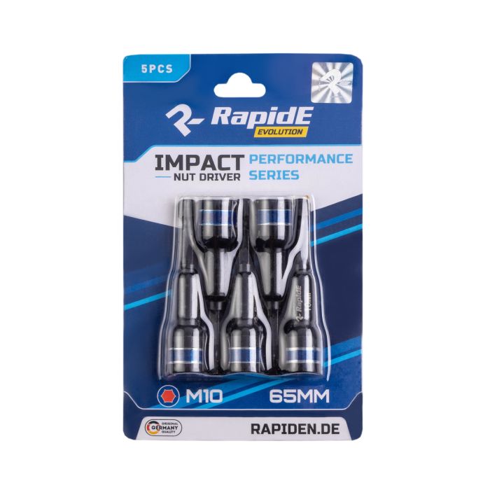 Бита 10х65мм IMPACT Rapide под кровельный саморез  (Головка шестигранная)