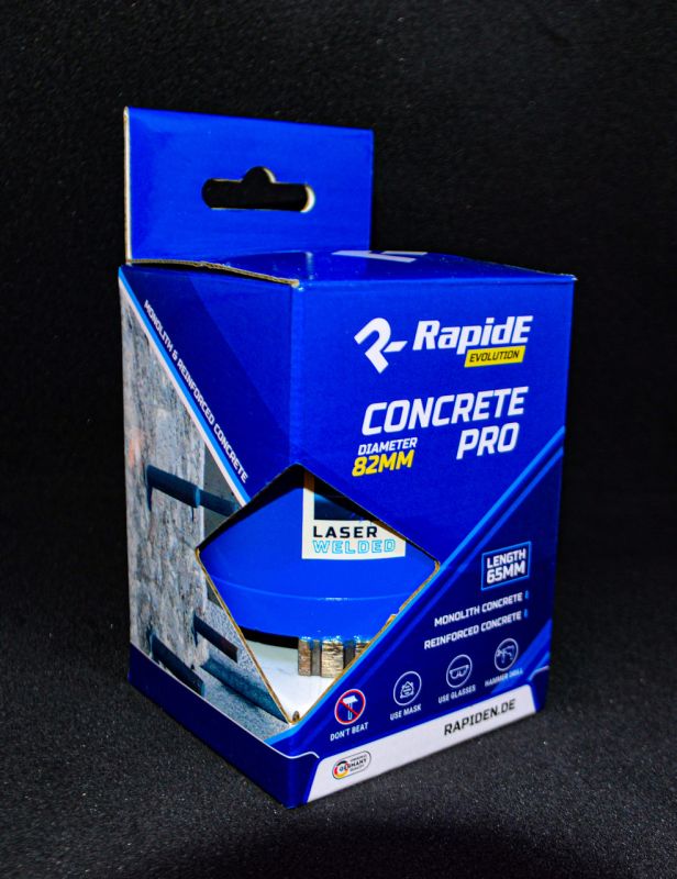Алмазна коронка по бетону Rapide 68 мм CONCRETE PRO