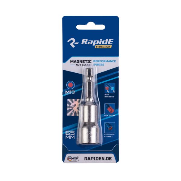 Біта-головка Rapide 6x65mm для покрівельних шурупів (Головка шестигранная)