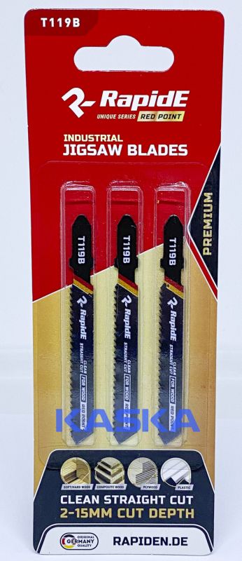 Пилочки до електролобзика T119B PREMIUM RapidE RED POINT