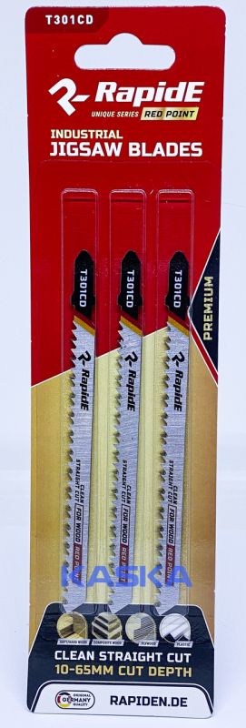 Пилочки до електролобзика T301CD PREMIUM RapidE RED POINT