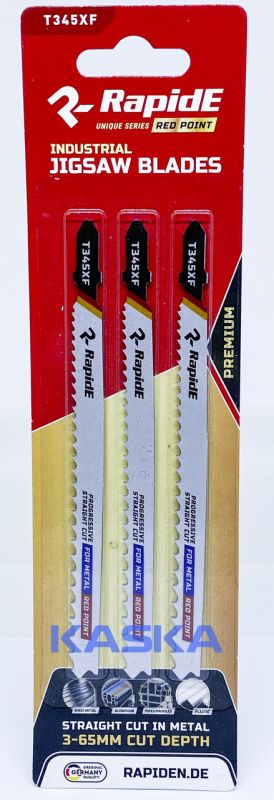 Пилочки до електролобзика T345XF PREMIUM RapidE RED POINT