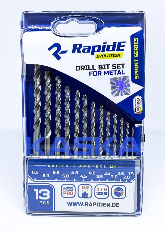 Набір свердел по металу RapidE HSS PRO 13шт Sprint Series
