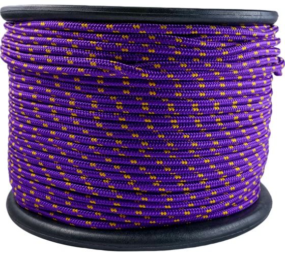 Шнур Фал плетений поліпропіленовий 6мм 100метрів