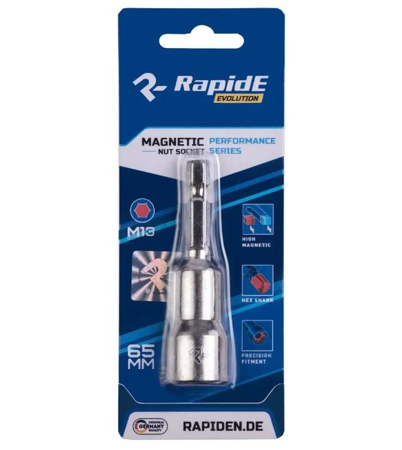 Біта-головка Rapide 13x65mm для покрівельних шурупів  (Головка шестигранная)
