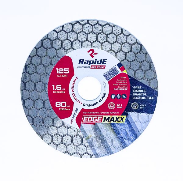 Алмазний диск RapidE EDGEMAXX CUT and GRIND 125x22.2