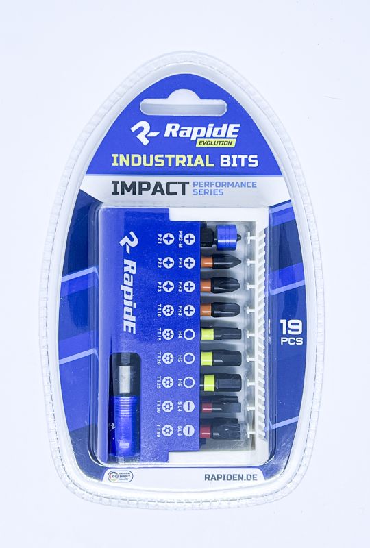 Набір біт RapidE Impact 25mm 19pcs