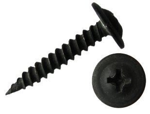 Саморіз прессшайбою 4,2х14 гостра черная (1000 штук)