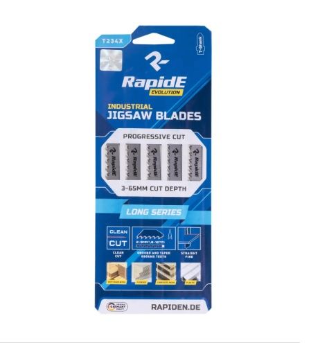 Полотно пильное для лобзика T234X Rapide (акулий зуб) Rapide (Germany) 5 штук